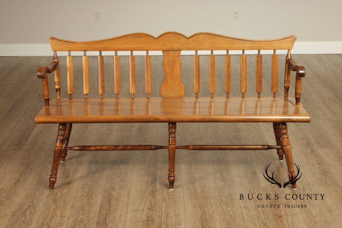 American Colonial Style Maple Bench
