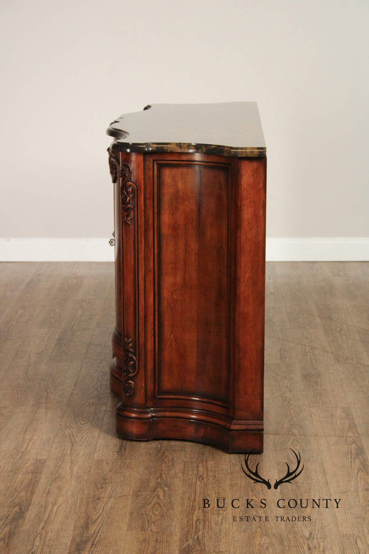 Henredon Italian Renaissance Style Marble Top Buffet