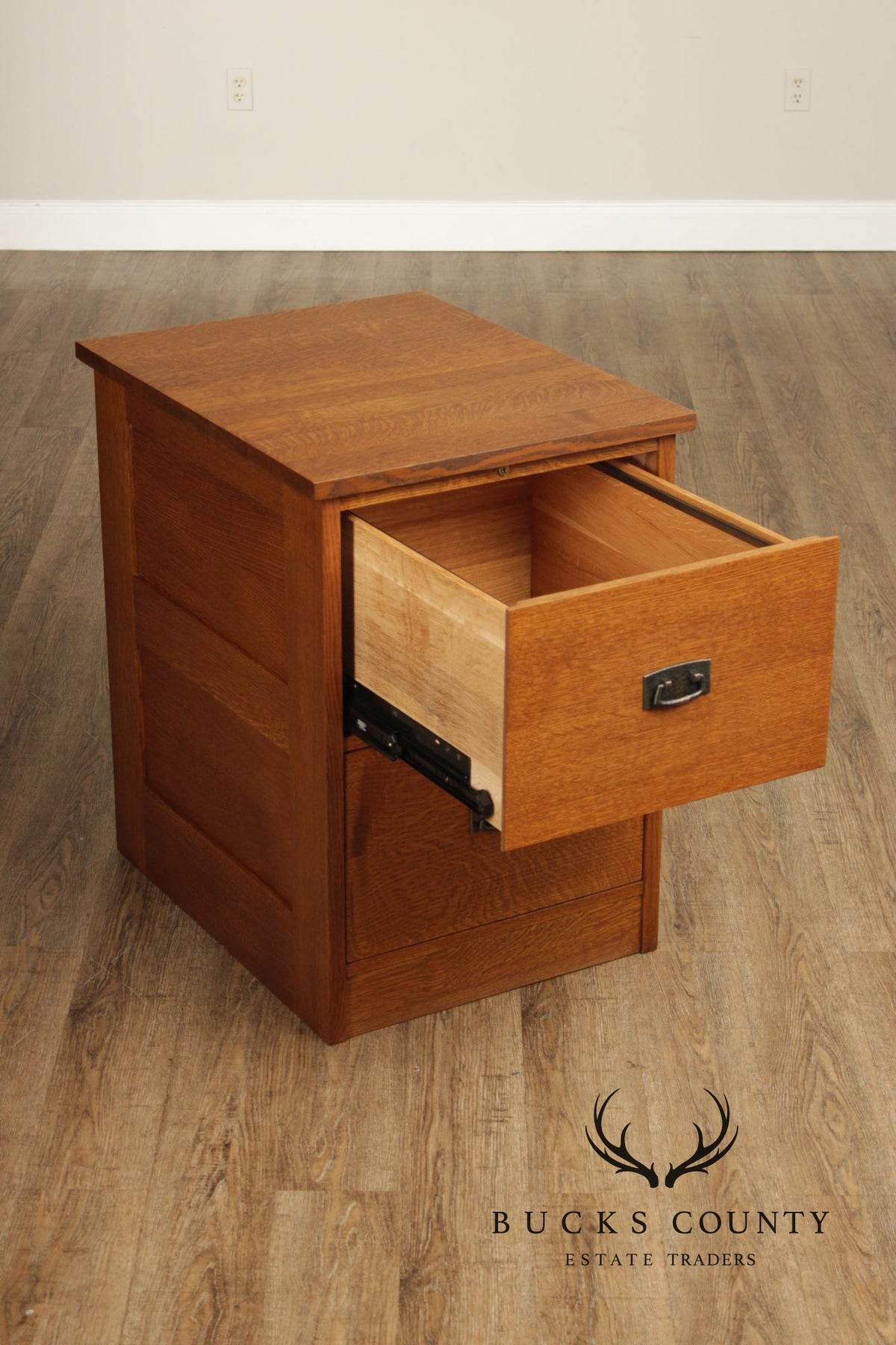Stickley Mission Collection Oak Two Drawer File Cabinet