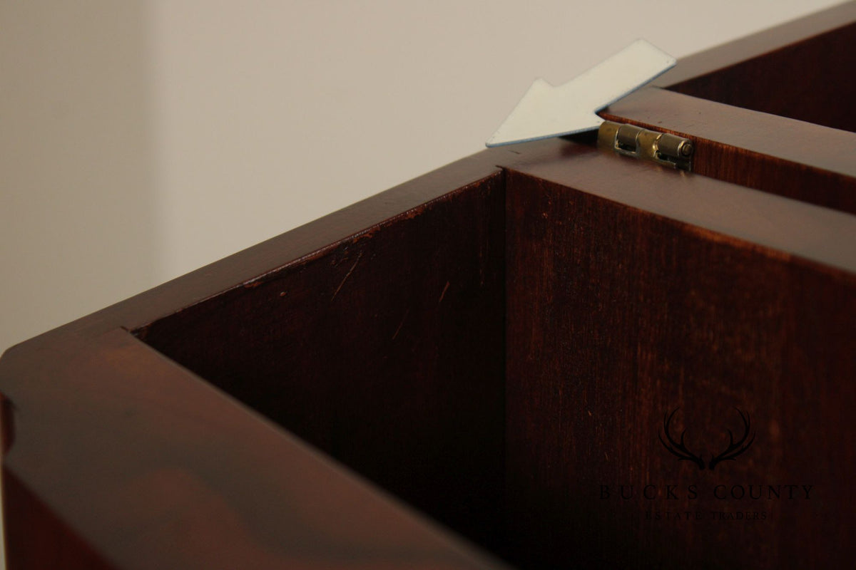 Federal Style Pair Of Mahogany Inlaid Knife Boxes