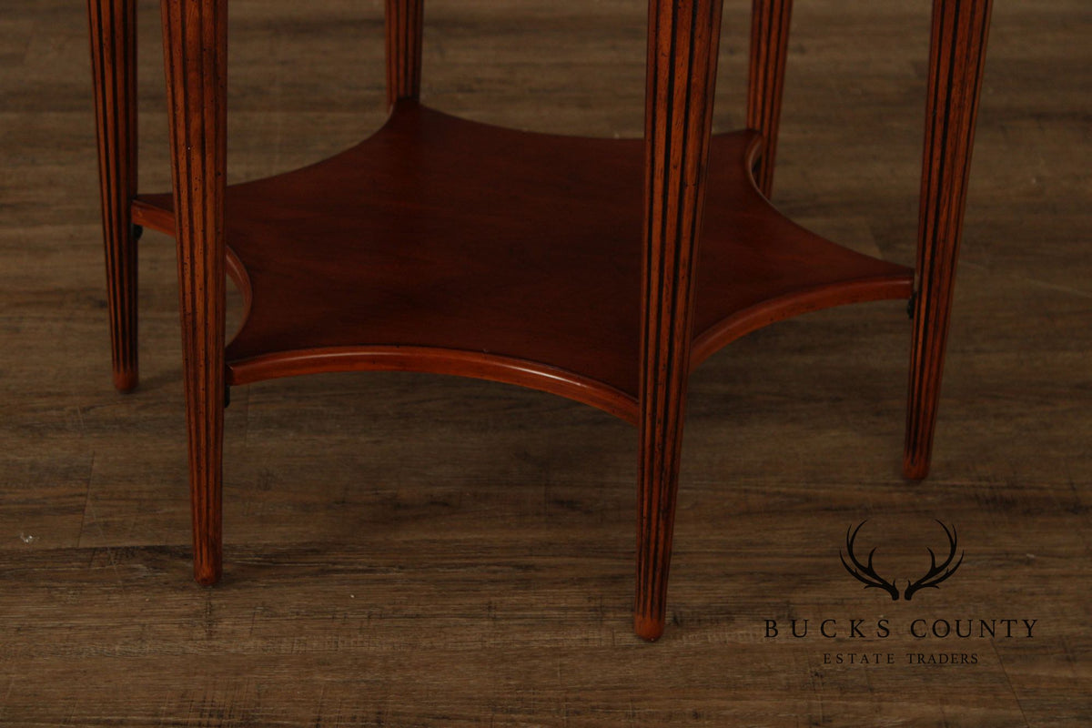 Butler 'Bainbridge' Inlaid Two-Tier Side Table