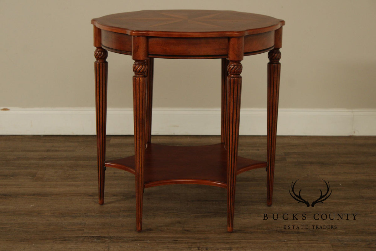 Butler 'Bainbridge' Inlaid Two-Tier Side Table
