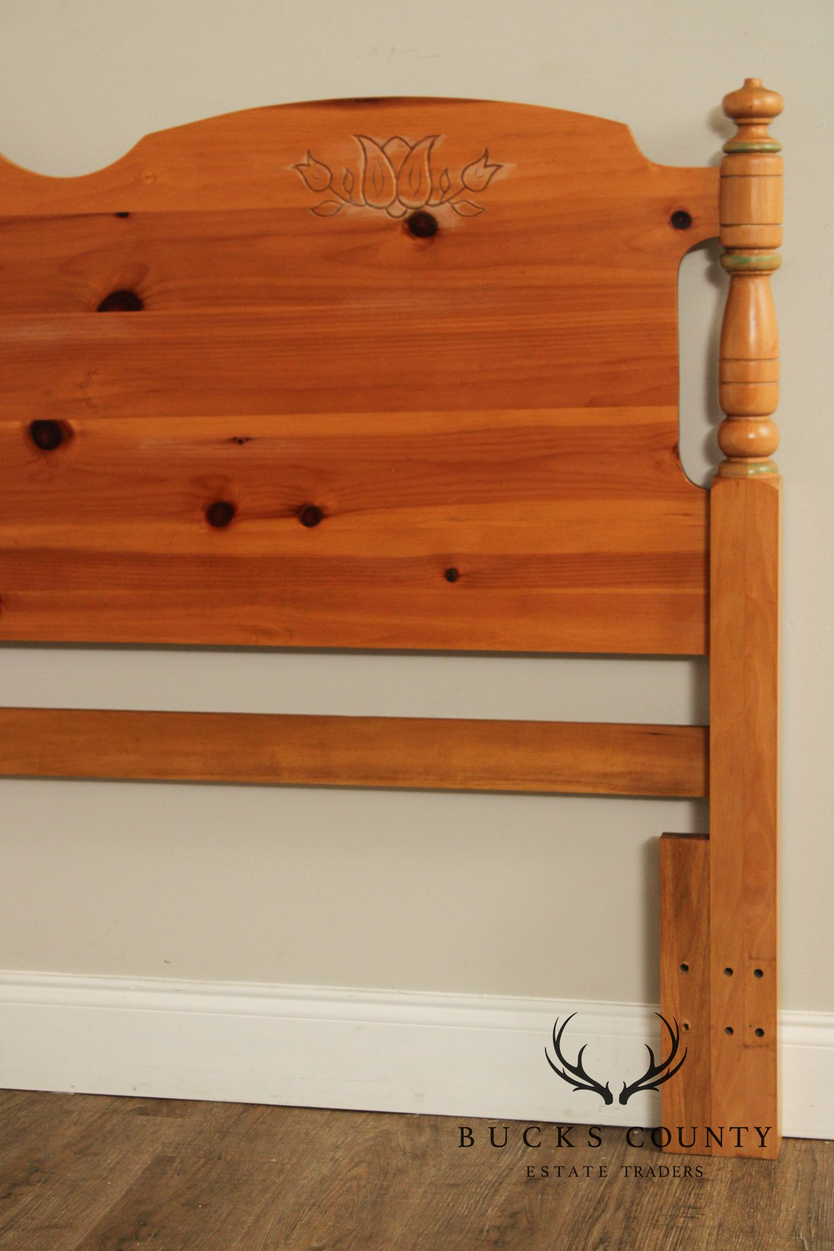 Cottage Style Knotty Pine Queen or Full Headboard