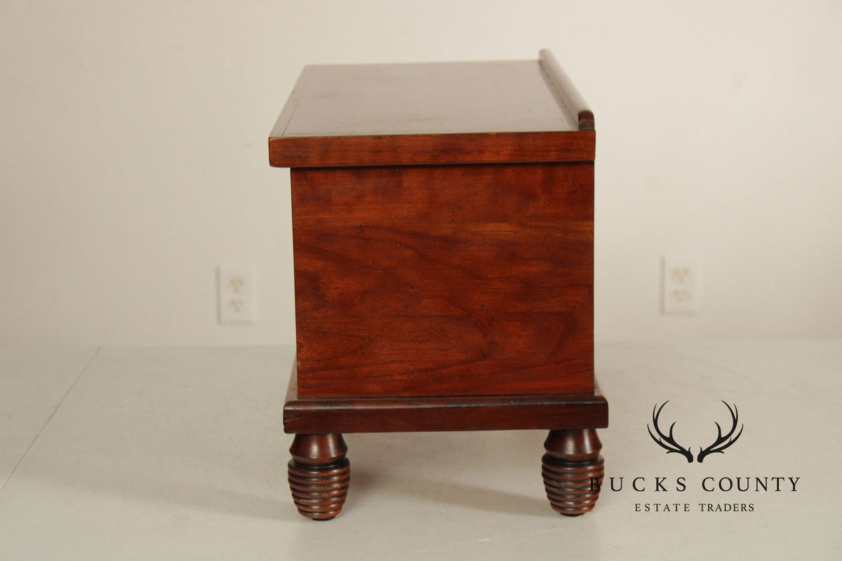 Madison Square Adams County Collection Small Cherry Blanket Chest Form Accent Box