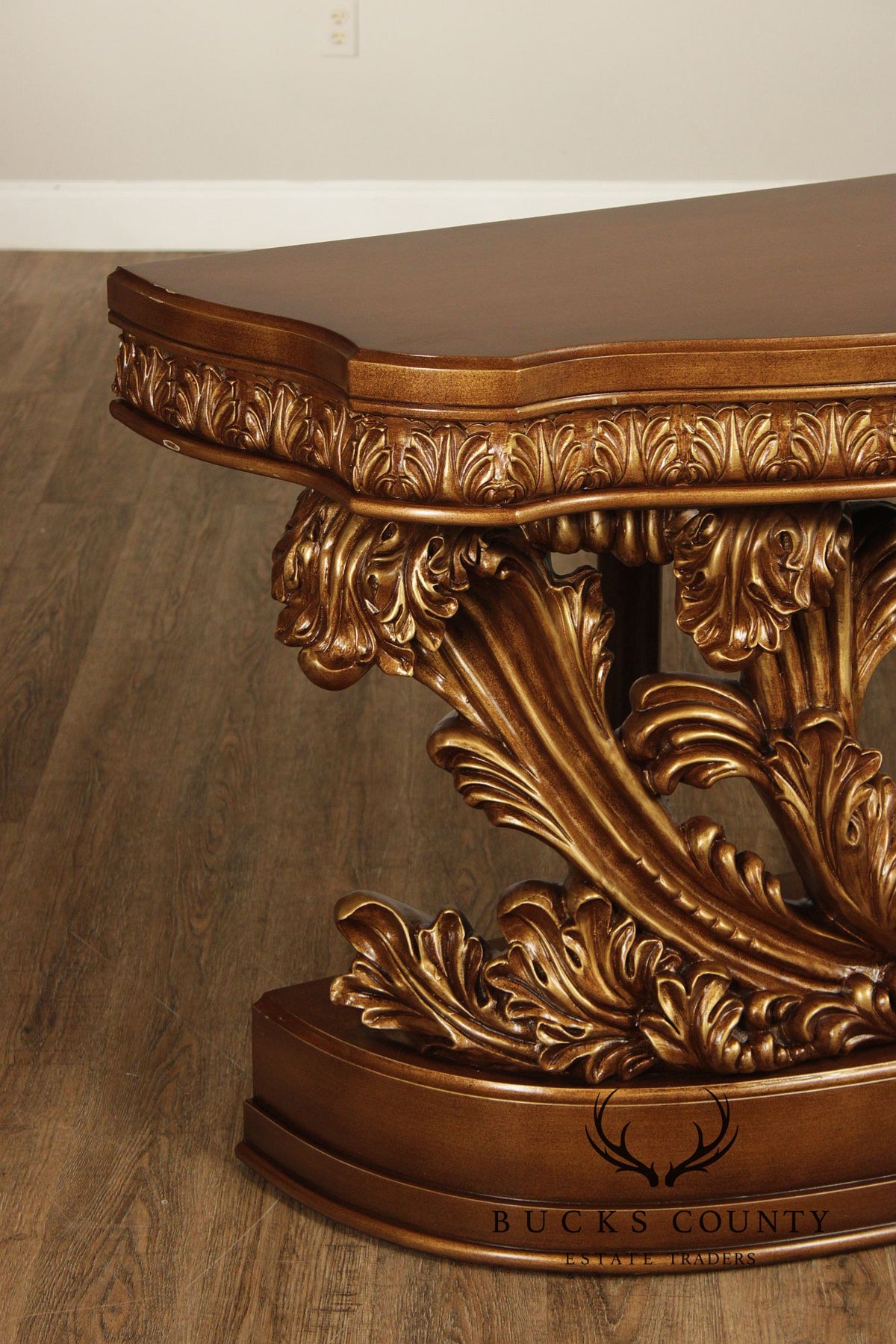 Rococo Revival Carved And Gilt Console Table