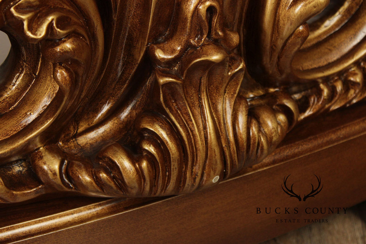 Rococo Revival Carved And Gilt Console Table