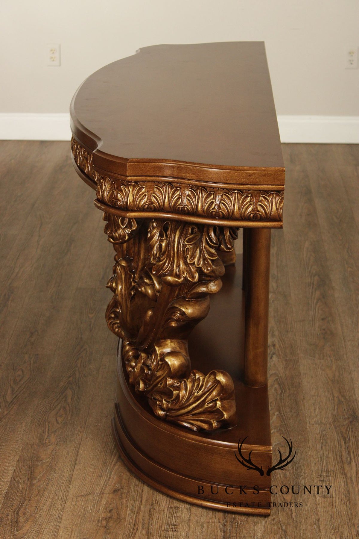 Rococo Revival Carved And Gilt Console Table