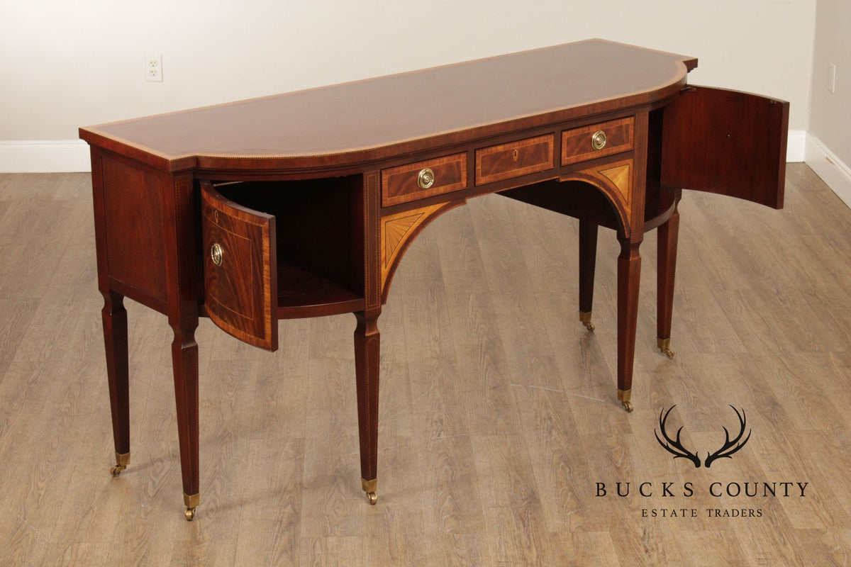 Baker Stately Homes Collection Bowfront Mahogany Sideboard