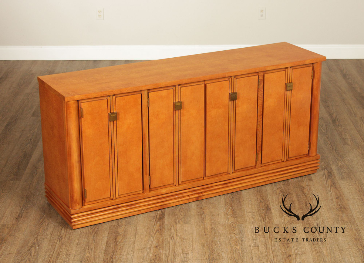 Hickory White Genesis Collection Art Deco Style Maple Sideboard