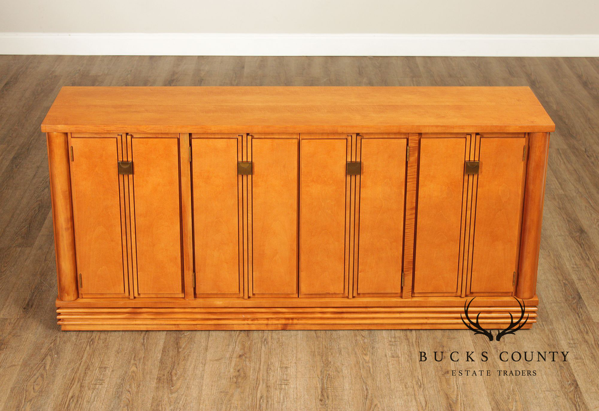 Hickory White Genesis Collection Art Deco Style Maple Sideboard