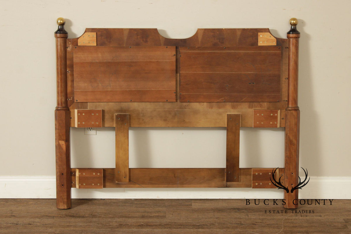 Century Furniture Traditional Yew Wood Full Headboard