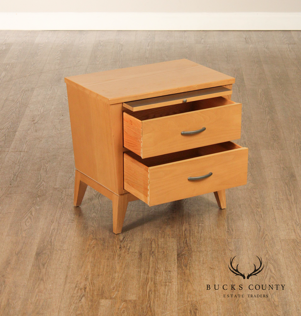 Ethan Allen Horizon Collection Pair Of Two Drawer Nightstands