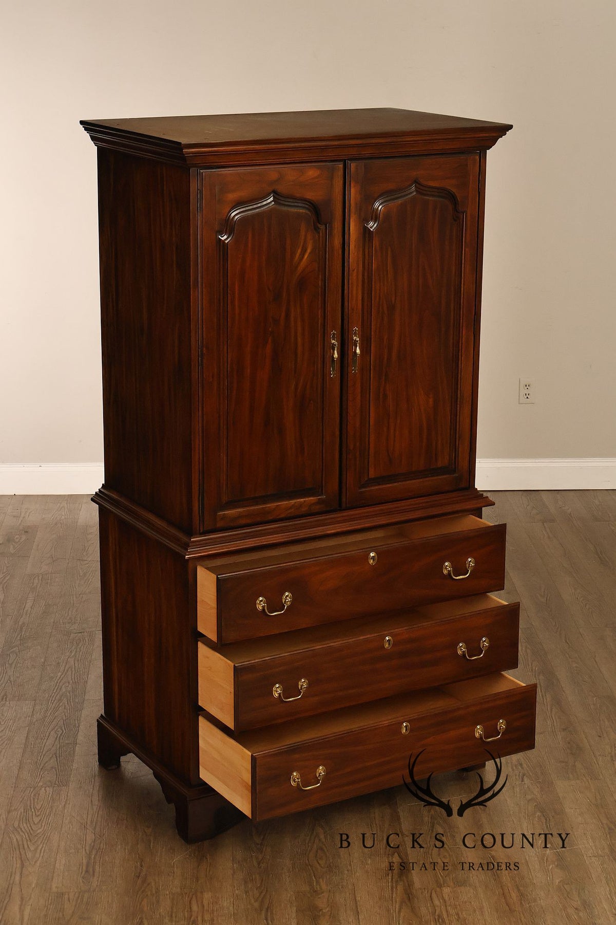 Harden Chippendale Style Cherry Armoire