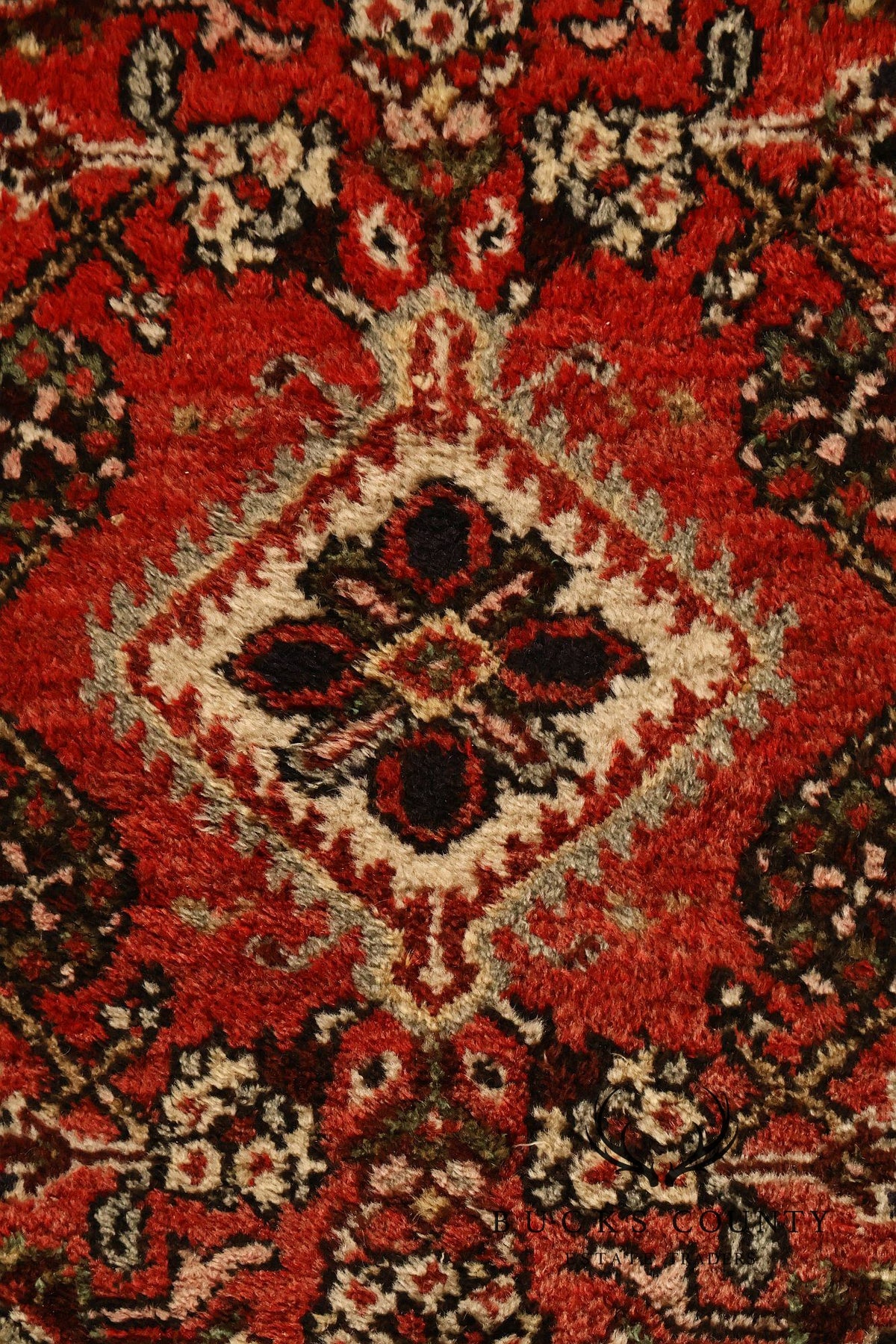 Hamedan Vintage Hand Woven Wool Area Rug
