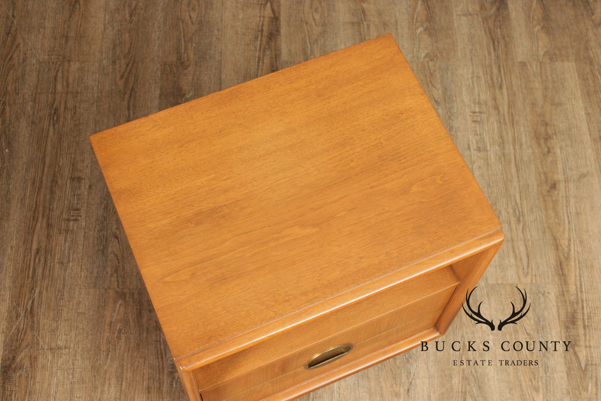 Johnson Furniture Co. Mid Century Modern Pair of Nightstands