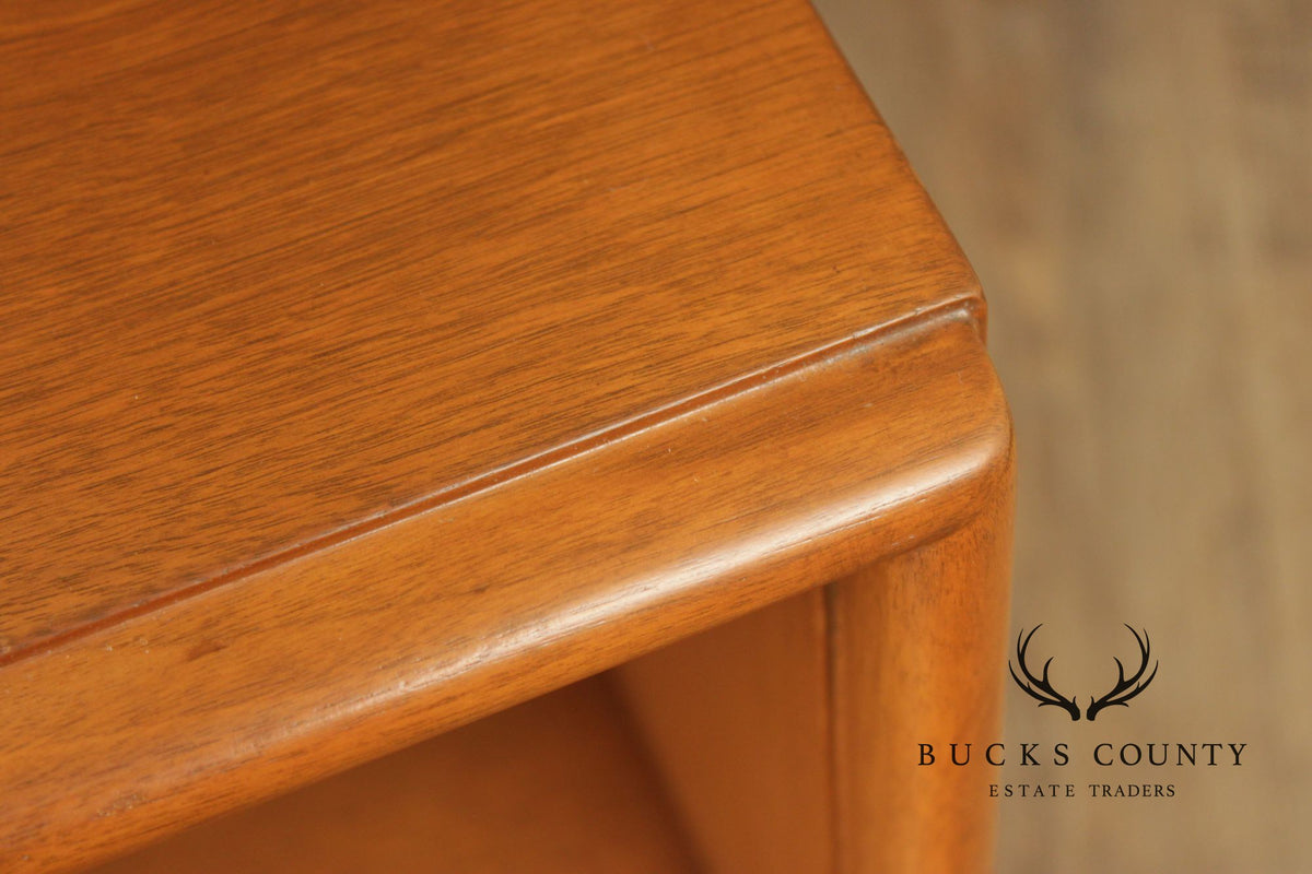 Johnson Furniture Co. Mid Century Modern Pair of Nightstands