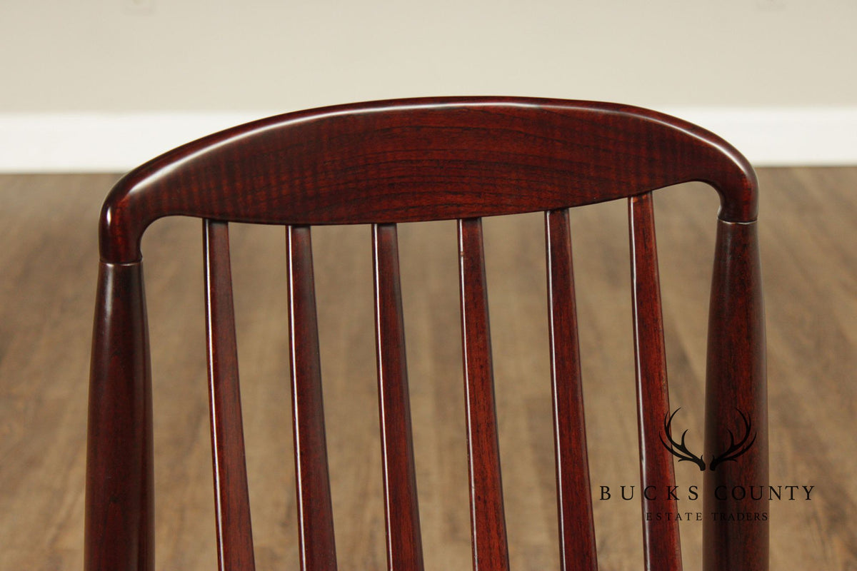Benny Linden Danish Modern Style Set of Twelve Rosewood Dining Chairs