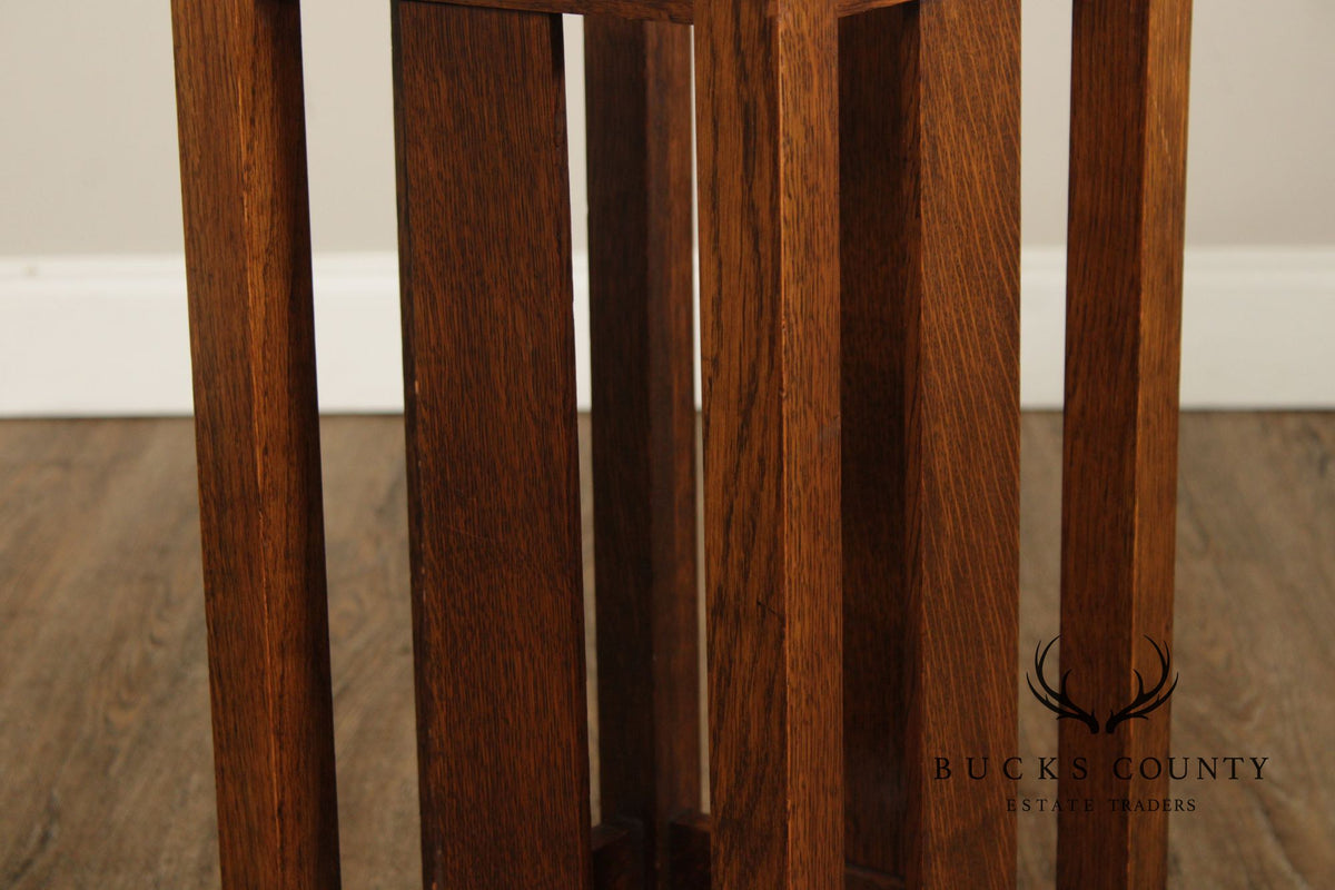 Antique Mission Oak Arts & Crafts Umbrella Stand