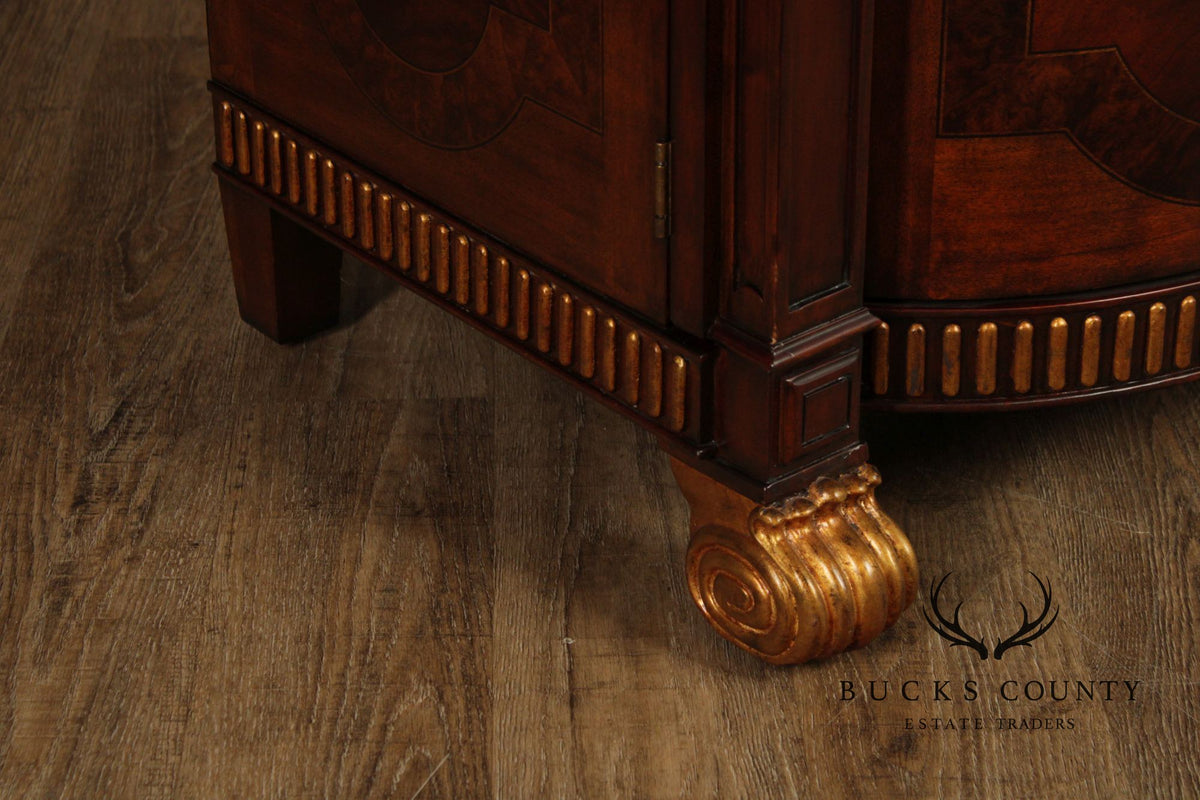 Maitland Smith Mahogany & Partial Gilt Regency Style Sideboard