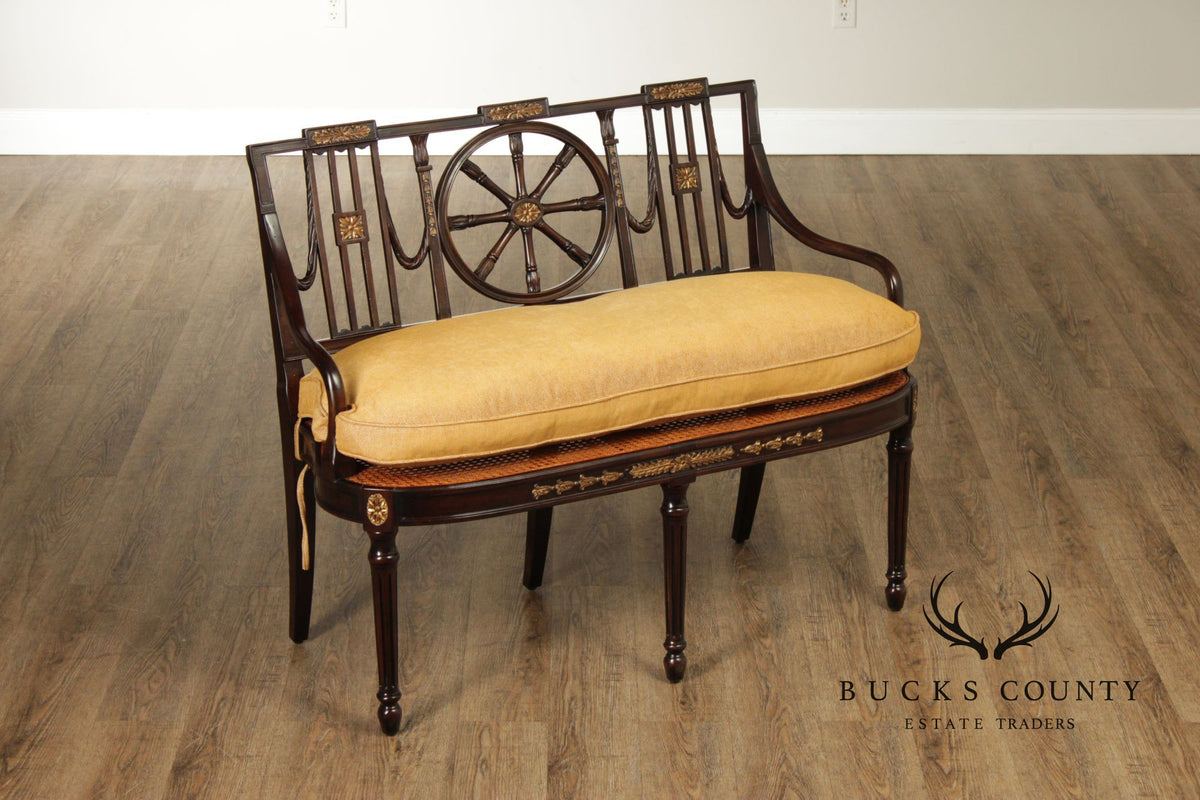 Theodore Alexander Neoclassical Style Settee