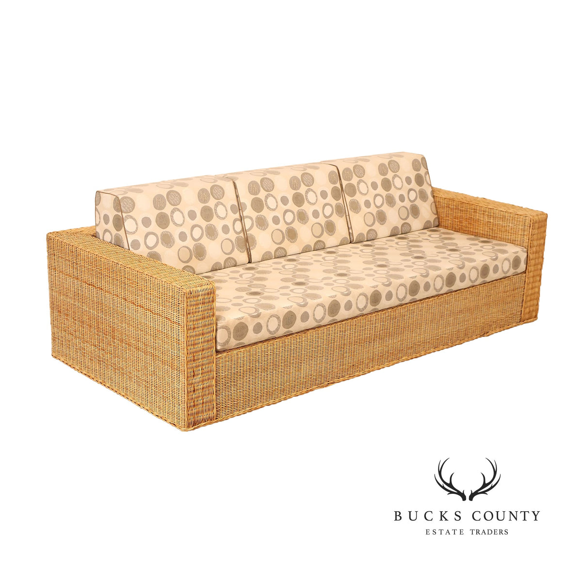 Gunther Lambert Wicker Sofa