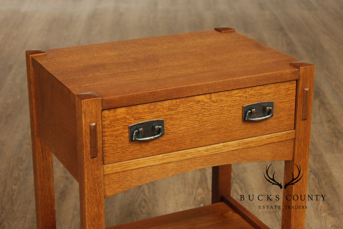 Stickley Mission Collection Oak One-Drawer Nightstand