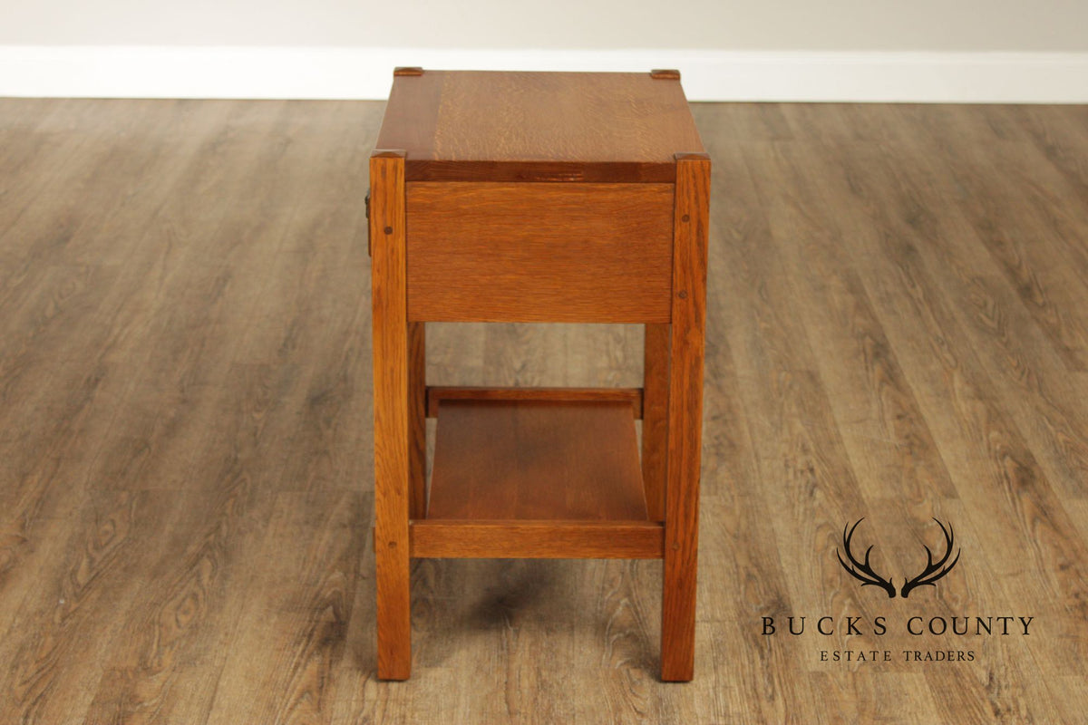 Stickley Mission Collection Oak One-Drawer Nightstand