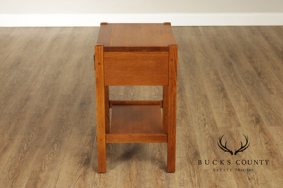 Stickley Mission Collection Oak One-Drawer Nightstand