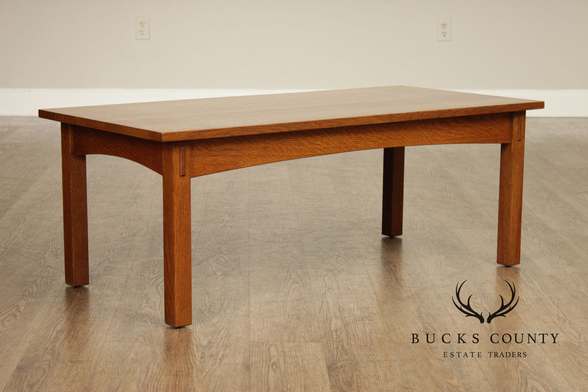Stickley Mission Collection Oak Cocktail Table