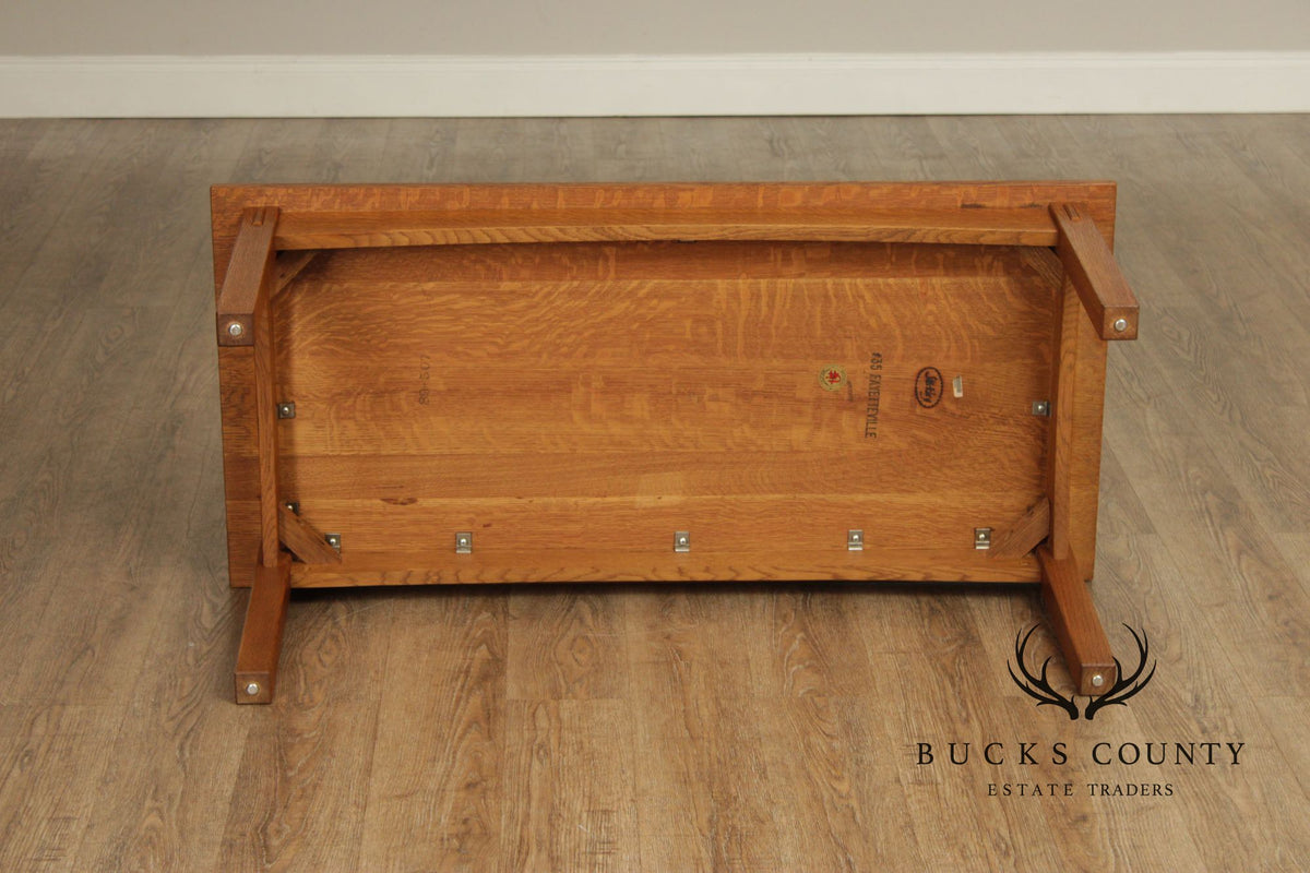 Stickley Mission Collection Oak Cocktail Table