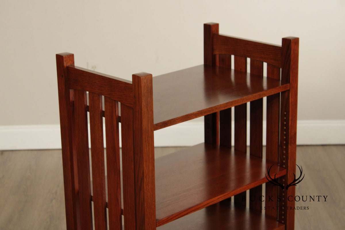 Stickley Mission Collection Oak Bookcase Magazine Stand