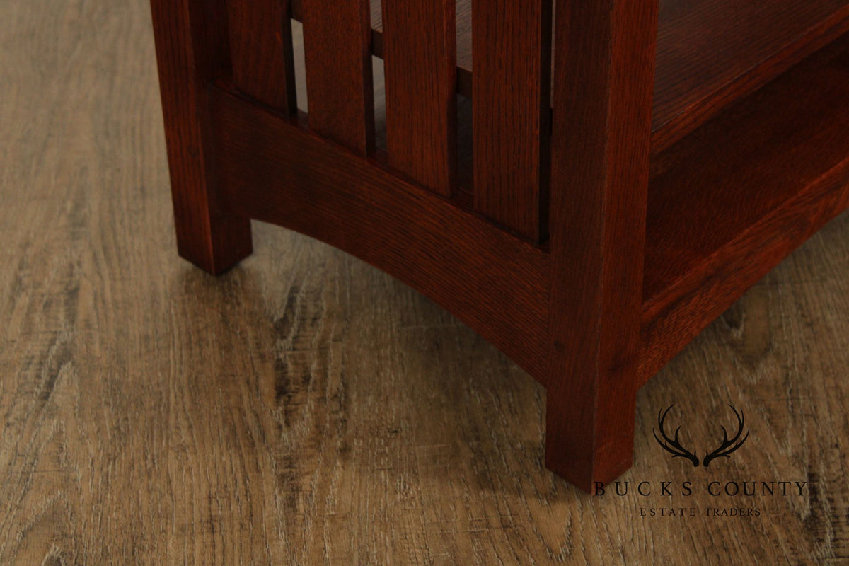 Stickley Mission Collection Oak Bookcase Magazine Stand