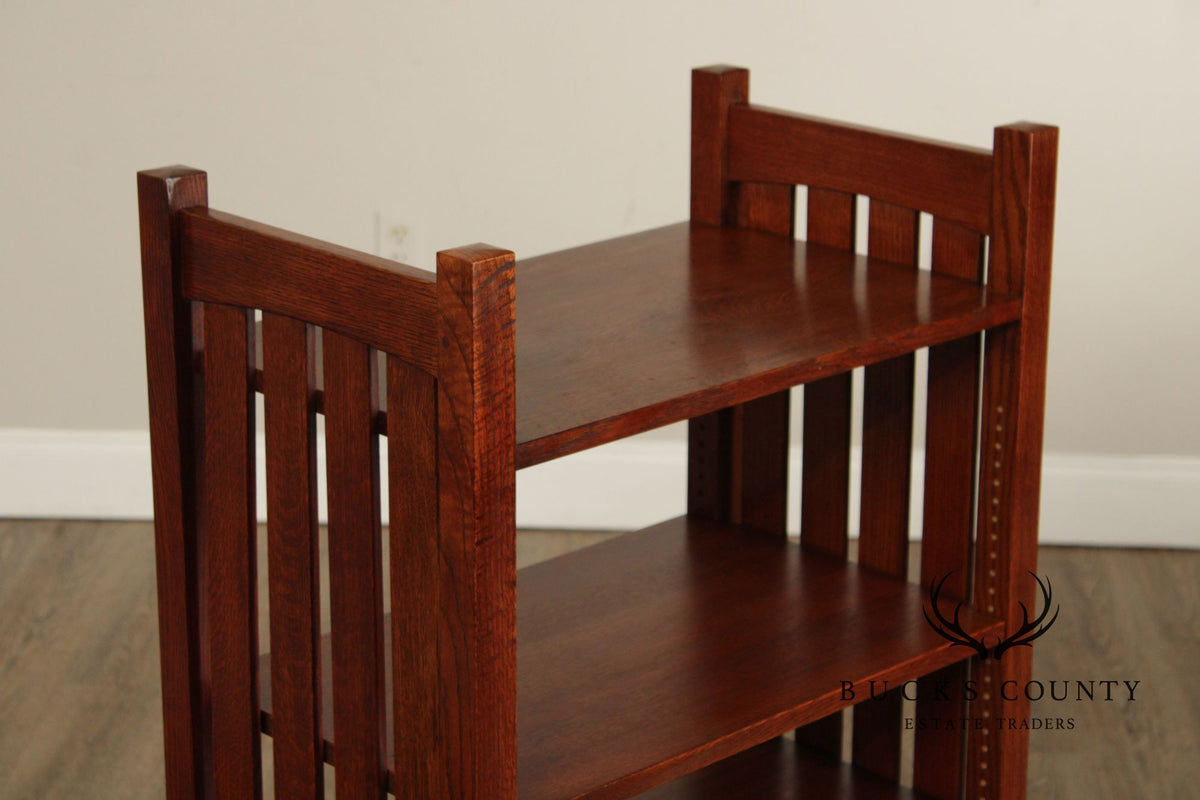 Stickley Mission Collection Oak Bookcase Magazine Stand