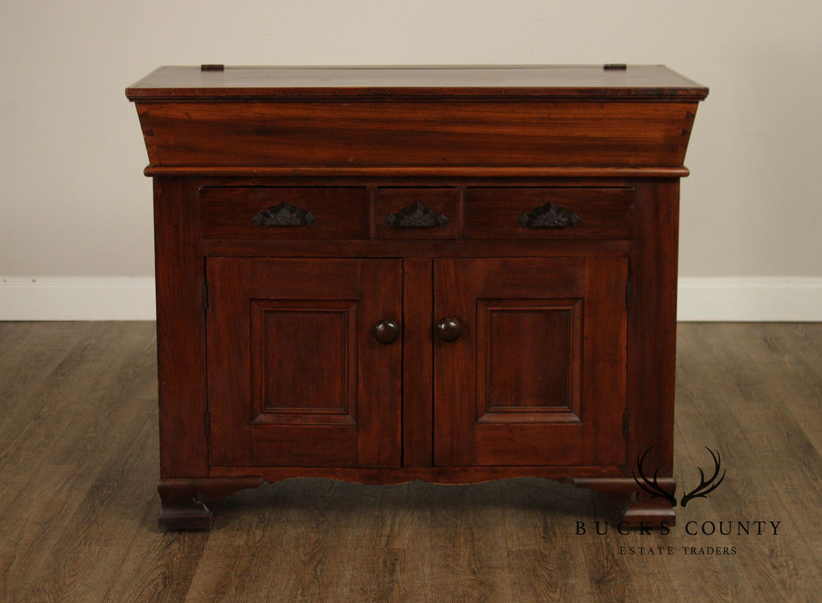Antique American Country Poplar Dry Sink Cabinet