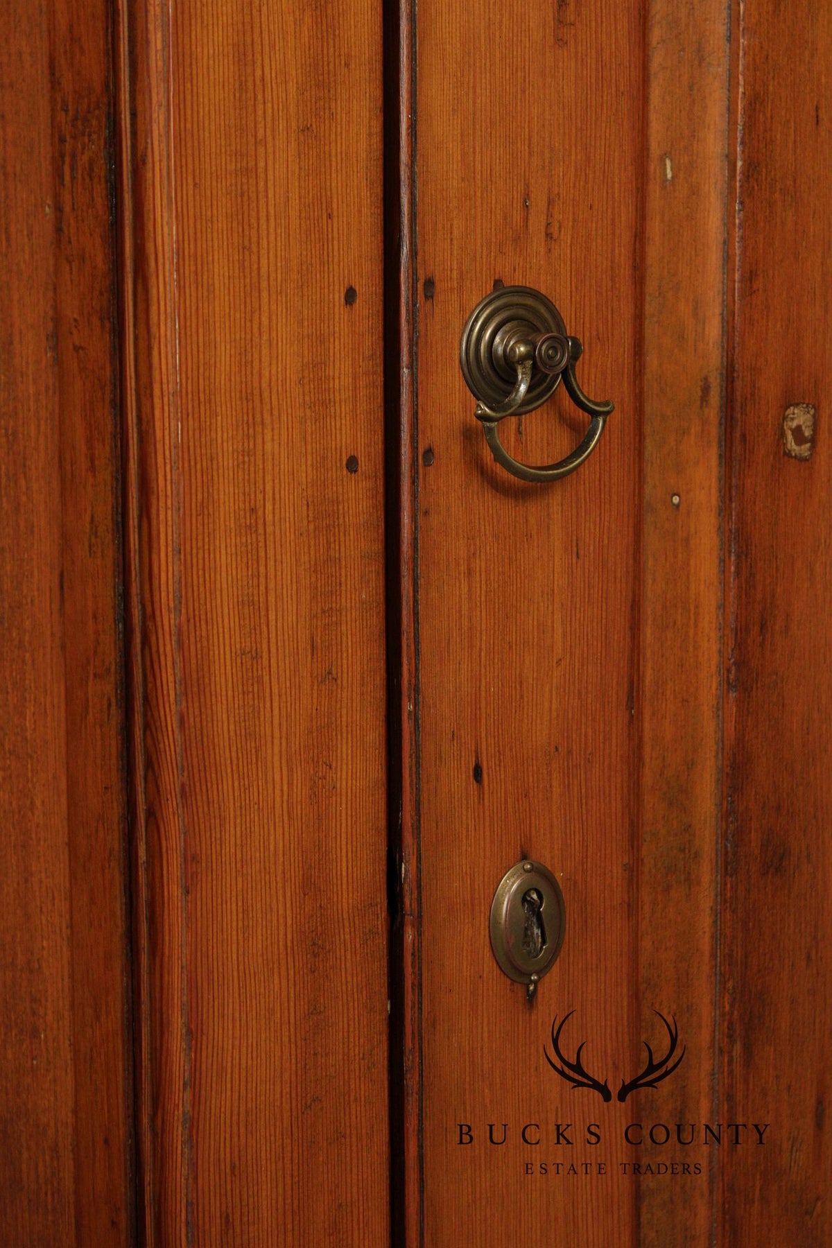 Antique American Pine Two-Door Cupboard