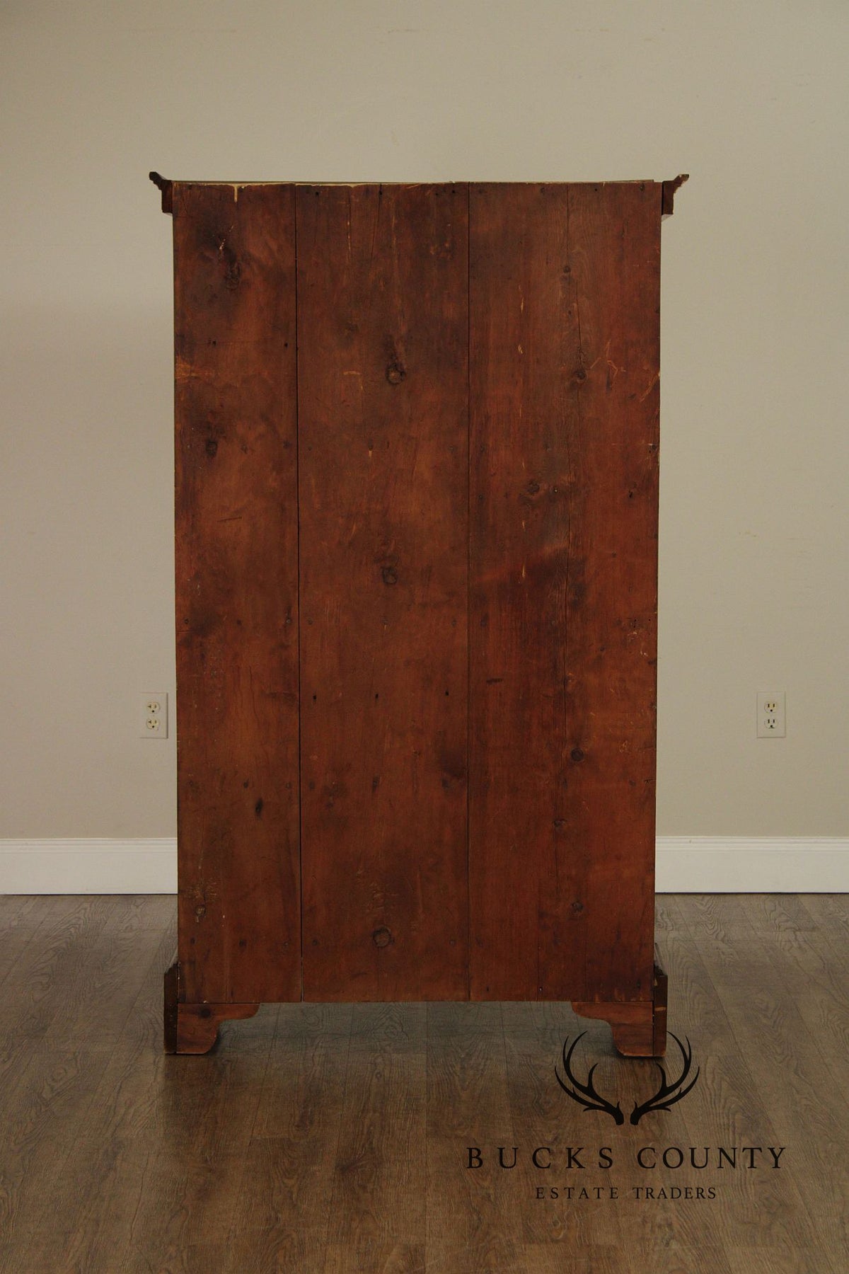Antique American Pine Two-Door Cupboard