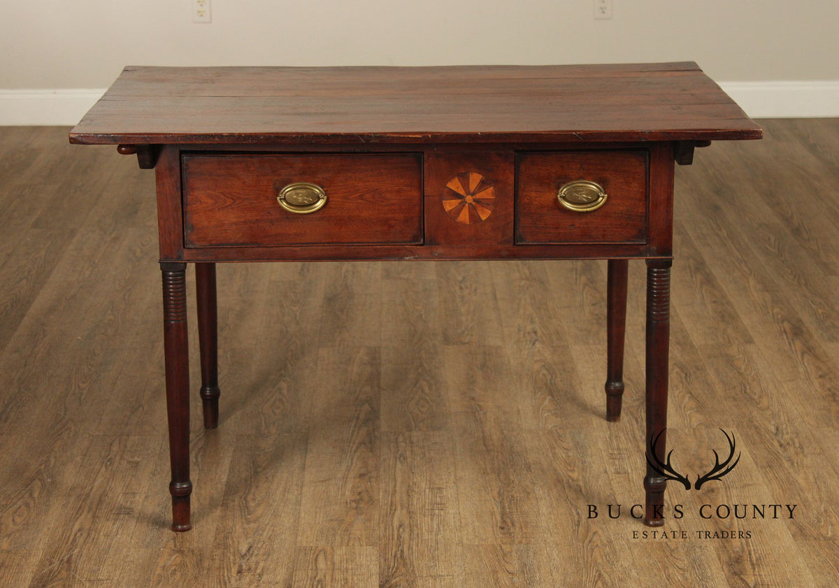 Federal Period Sheraton Style Walnut Tavern Table