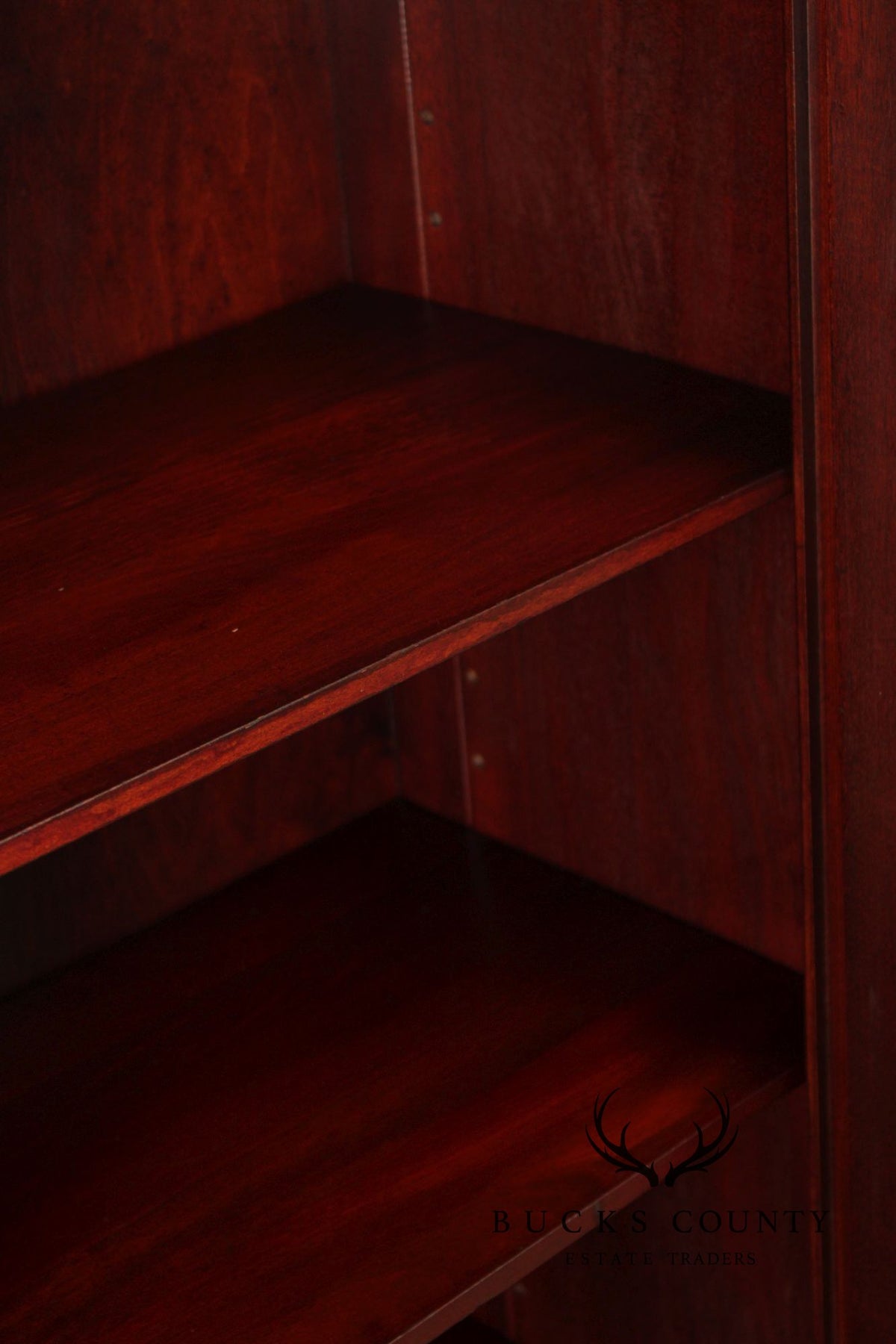 Antique Mission Mahogany Two Door Bookcase