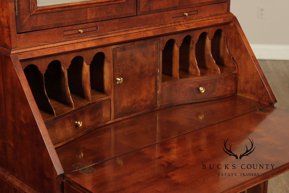 Henredon Aston Court Georgian Style Secretary Desk With Bookcase