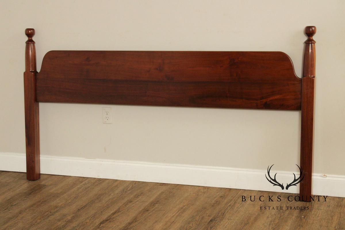 Custom Quality King Size Walnut Farmhouse Style Headboard