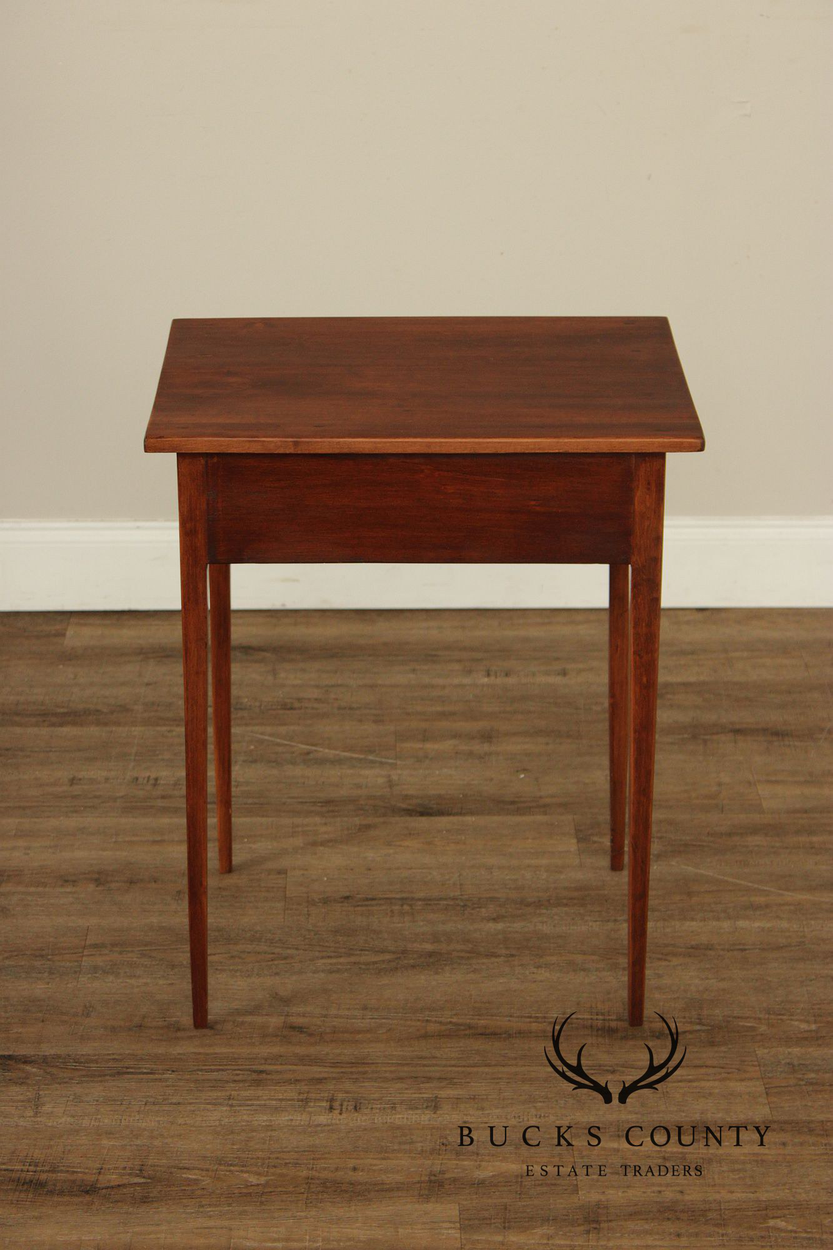Antique Shaker Style One Drawer Side Table  Nightstand