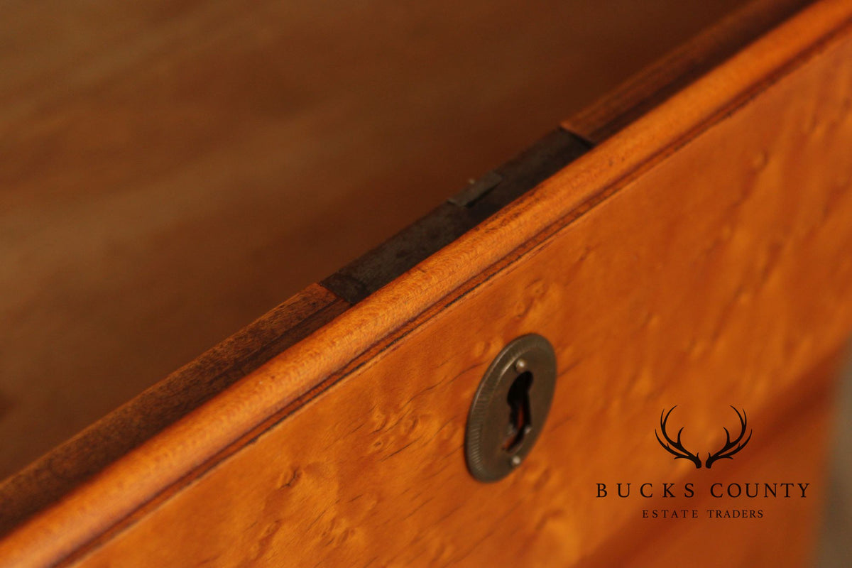 Antique American Chippendale Birdseye Maple Six Drawer Tall Chest, C.1780