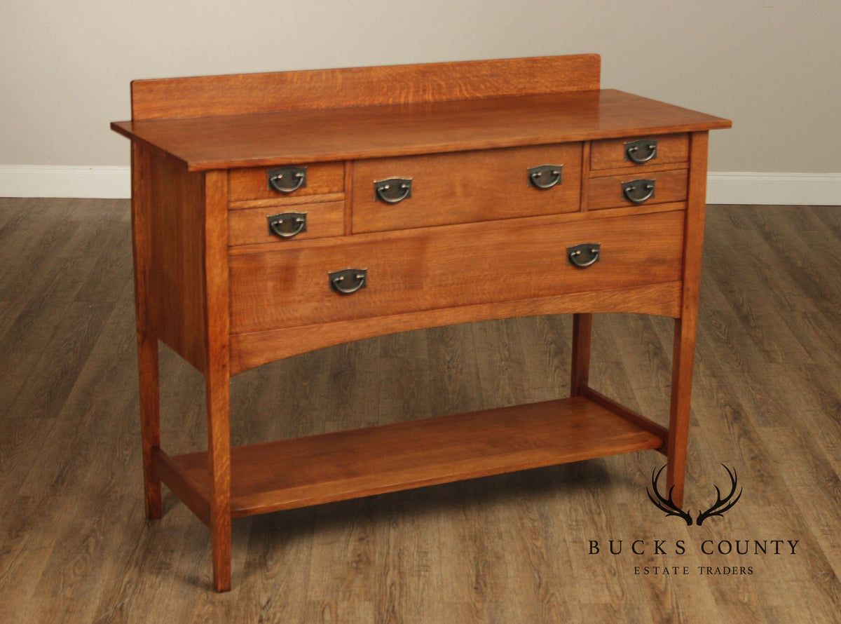 Stickley Mission Collection Harvey Ellis Oak Sideboard