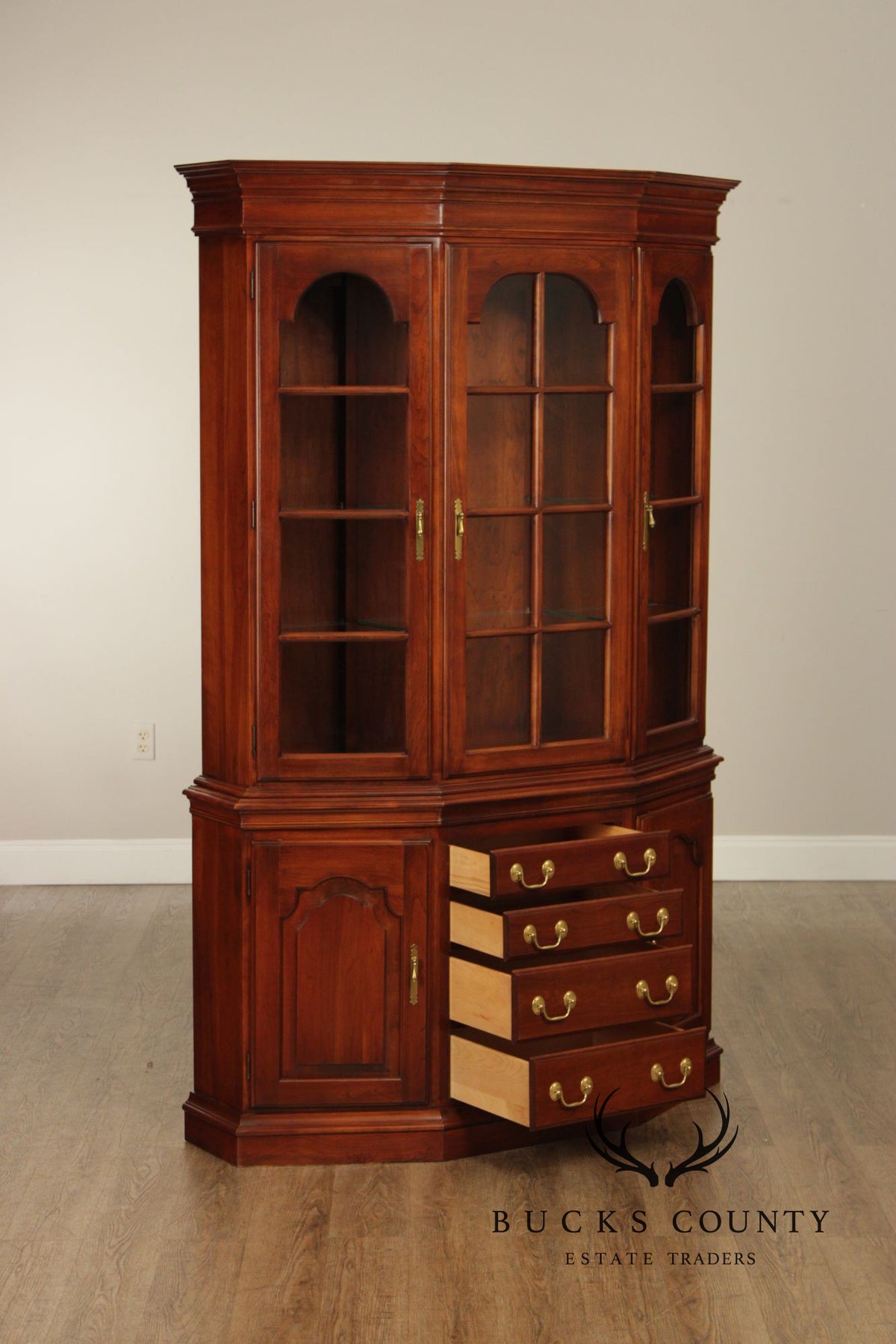 Harden Georgian Style Cherry China Cabinet