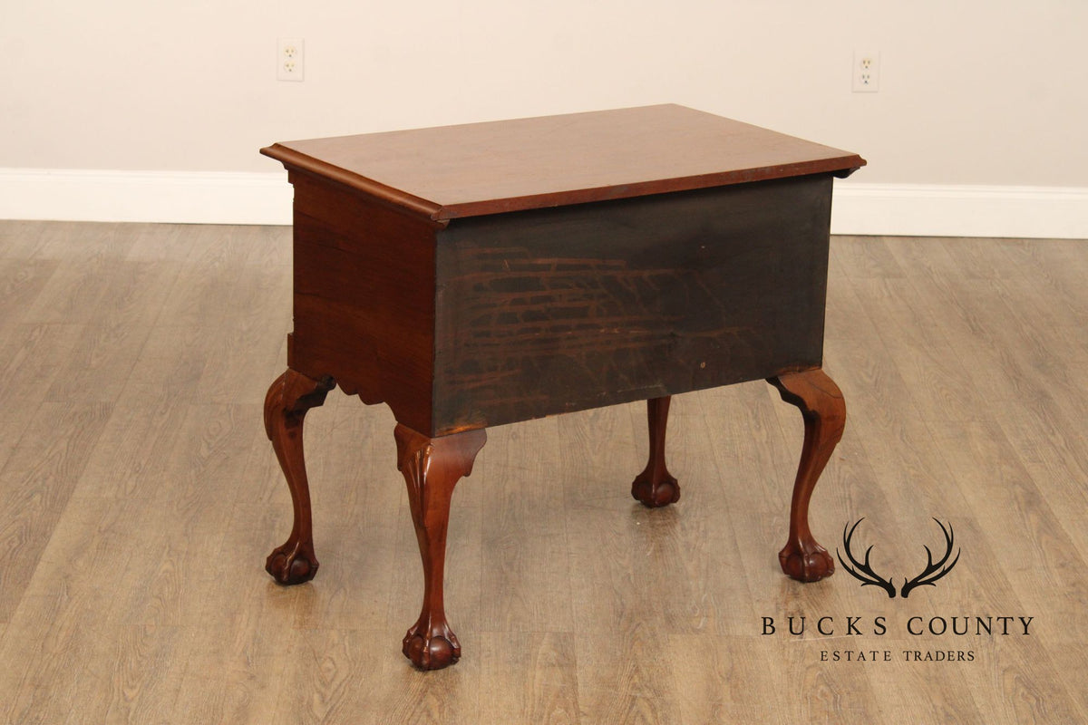Antique Philadelphia Chippendale Style Mahogany Lowboy