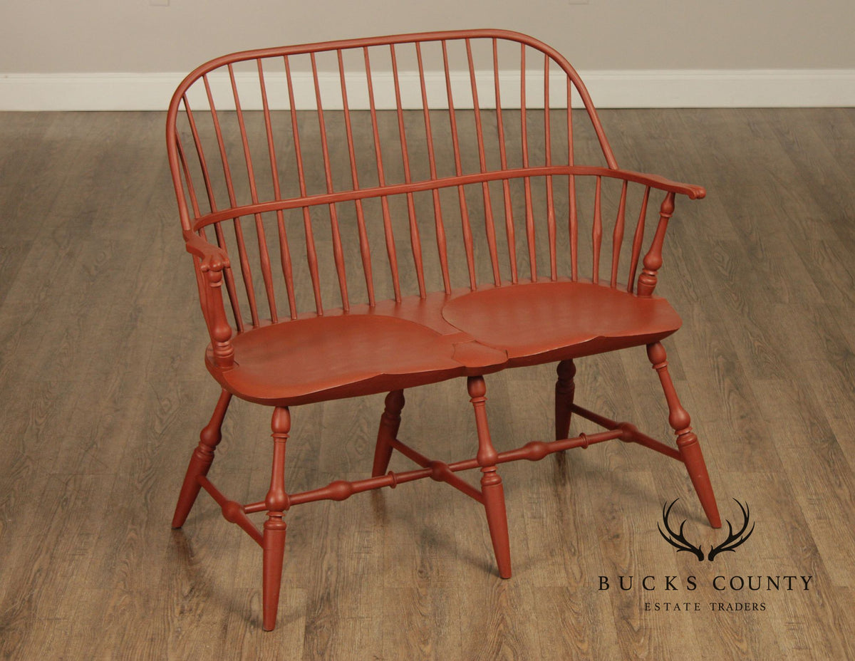 Peter Franklin Benchmade Painted Windsor Settee