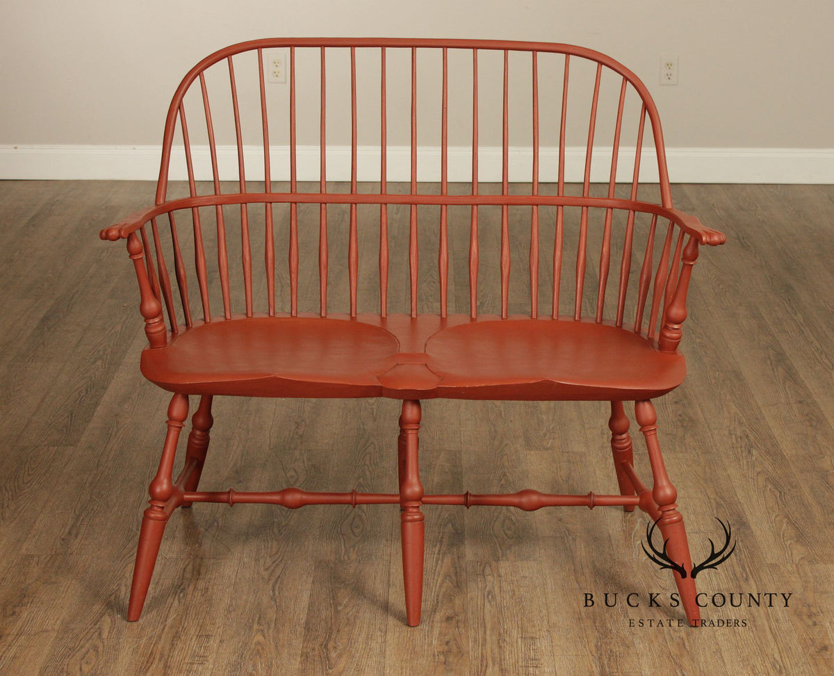 Peter Franklin Benchmade Painted Windsor Settee