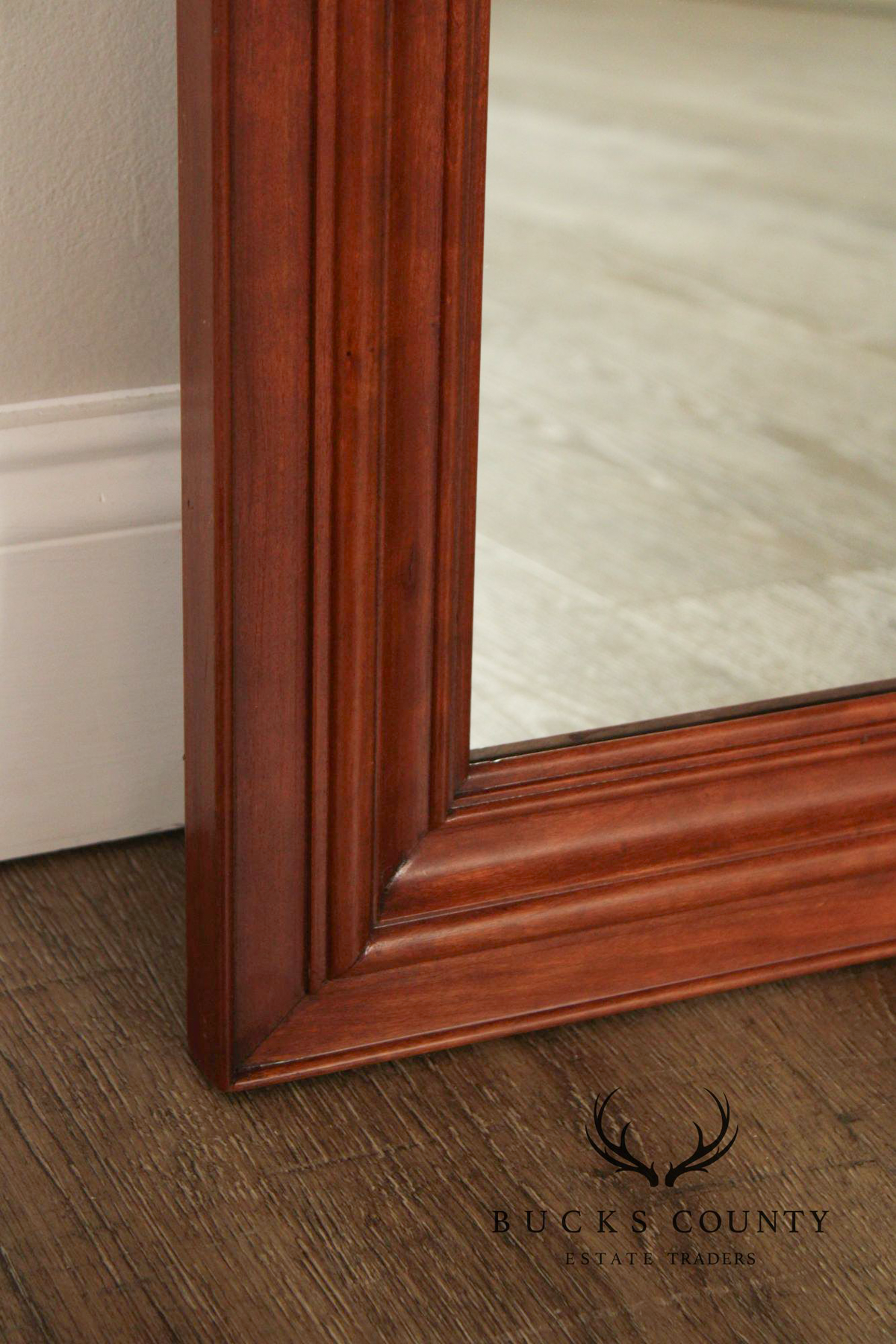 Kling Furniture Vintage Cherry Frame Rectangular Wall Mirror