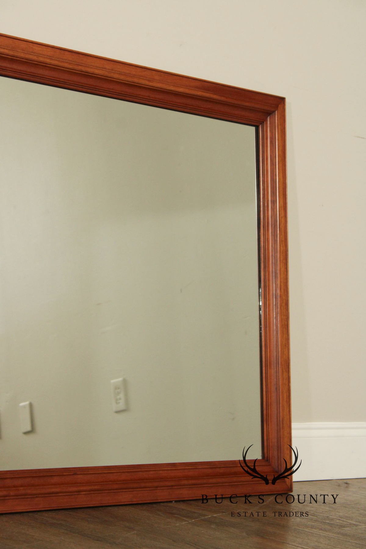 Kling Furniture Vintage Cherry Frame Rectangular Wall Mirror