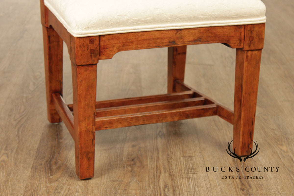 Bausman Set Of Six French Country Provincial Ladder Back Dining Chairs